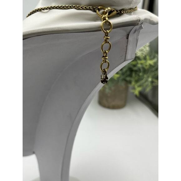 LUCKY BRAND Necklace
Chunky Semi Precious Jasper Crystal Accents Gold Tone - Picture 5 of 7